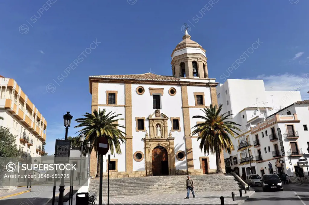Church Iglesia de la Merced, building from the 16th and 17th Century, Ronda, Malaga province, Andalusia, Spain, Europe