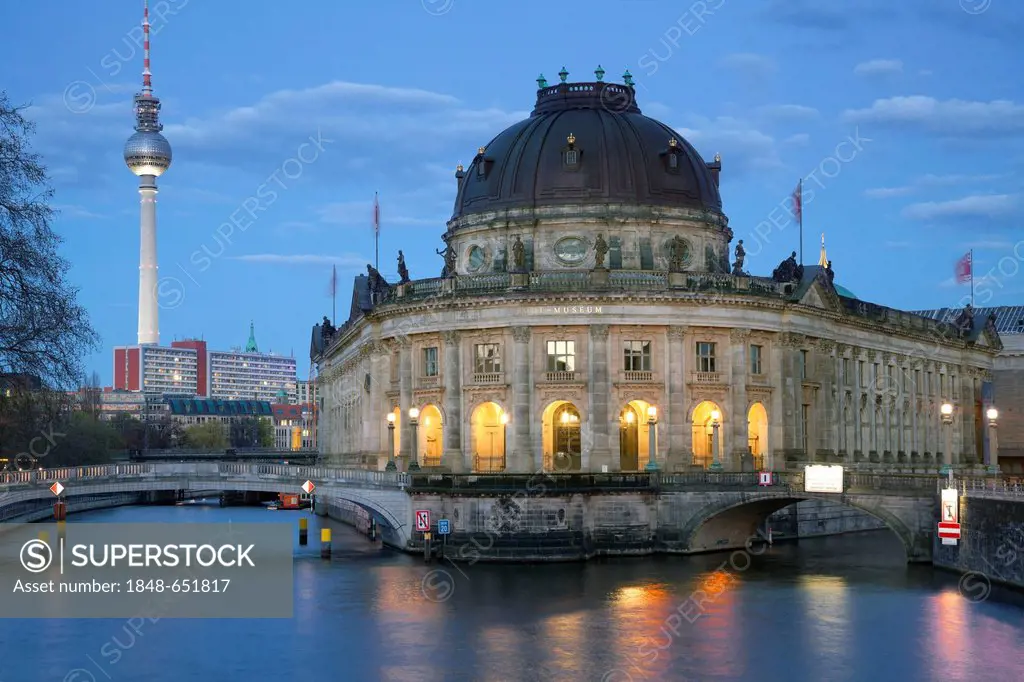 Bode Museum and Fernsehturm, Berlin, Germany, Europe