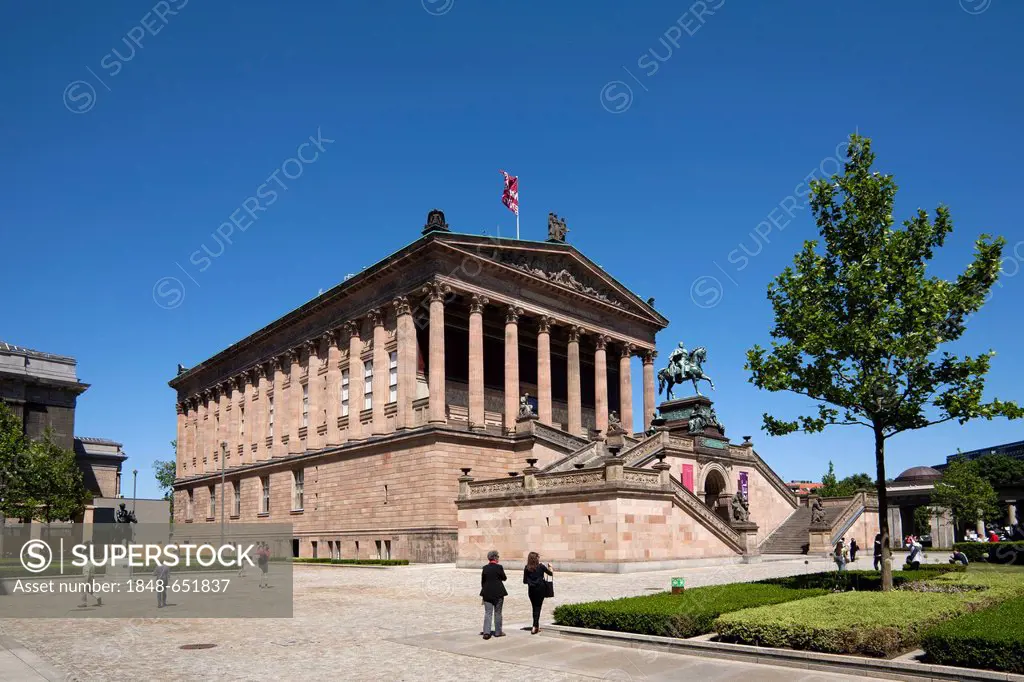 Alte Nationalgalerie or Old National Gallery, Museum island, UNESCO World Heritage Site, Mitte district, Berlin, Germany, Europe