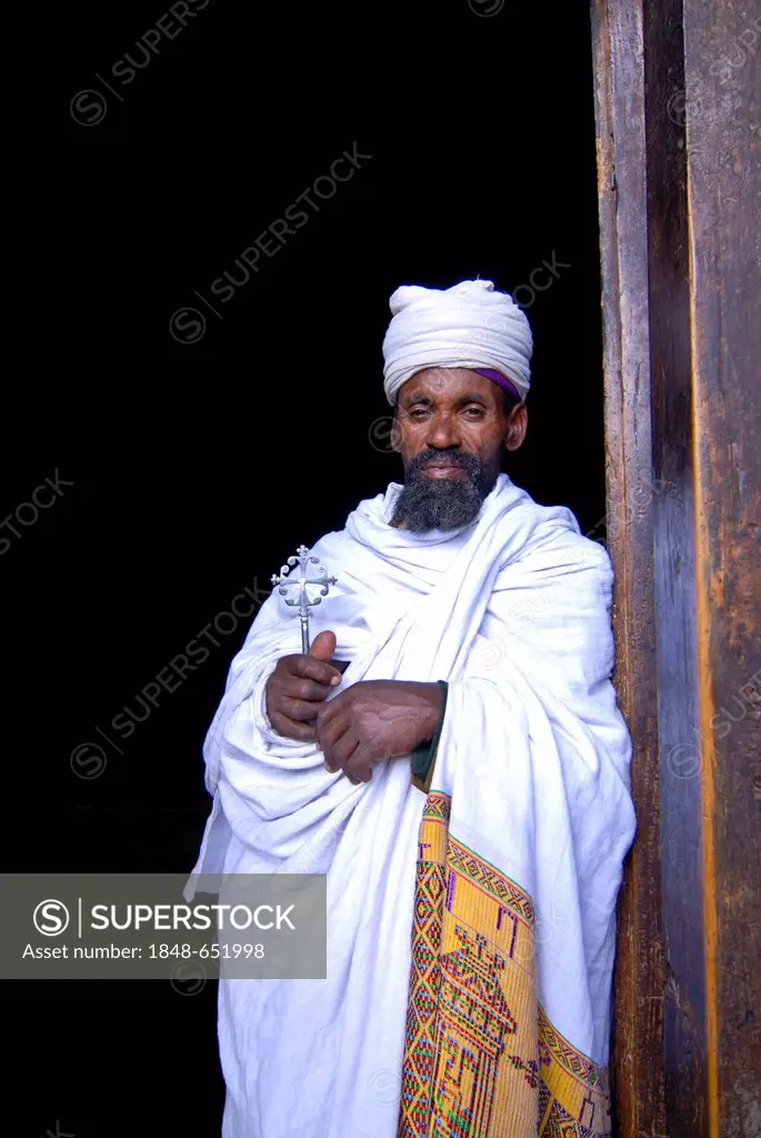 Orthodox priest in Lalibella, Ethiopia, Africa