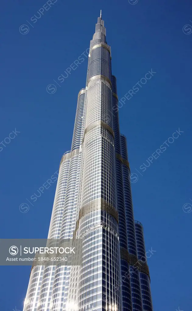 Burj Khalifa, the tallest building in the world, Dubai, United Arab Emirates, Middle East