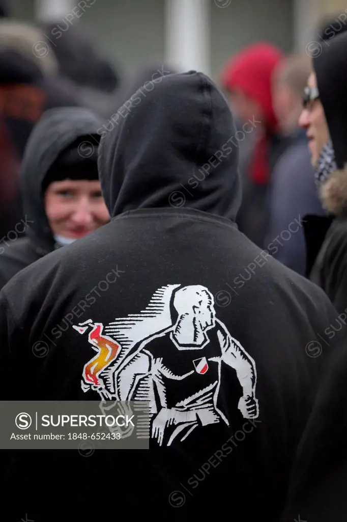 Neo-Nazi rally in Dresden, Saxony, Germany, Europe