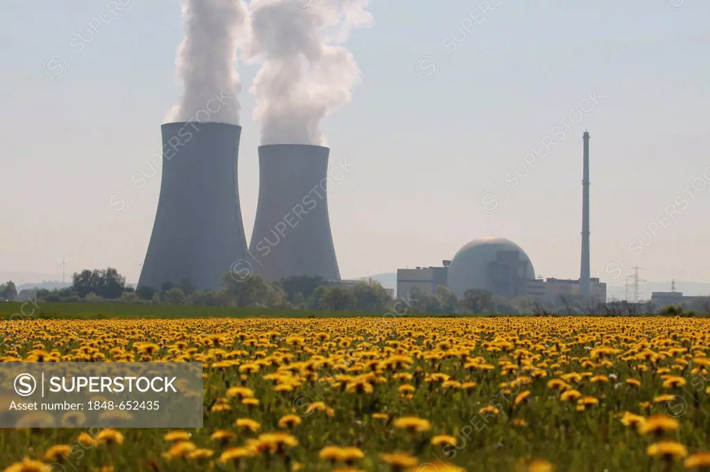 Nuclear power plant in Grohnde, Lower Saxony, Germany, Europe