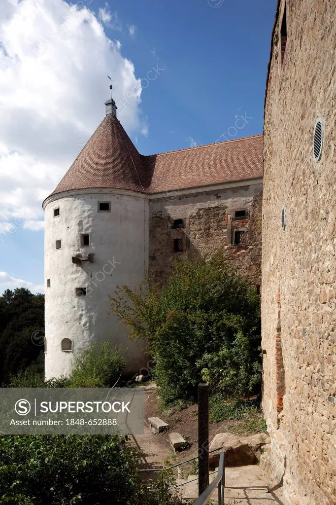 Burgwasserturm tower, Ortenburg castle, Bautzen, Budysin, Upper Lusatia, Lusatia, Saxony, Germany, Europe, PublicGround