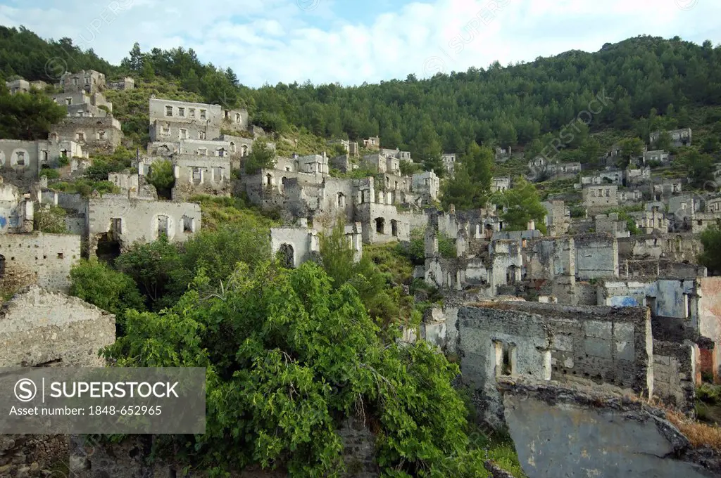 Greek ghost city of Levissi, Karmylassos, Kayakoey, Turkey