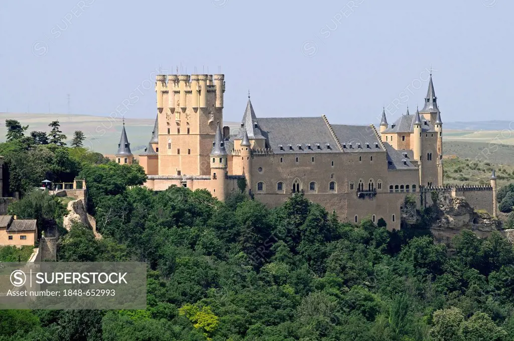 Alcazar, palace, castle, museum, Segovia, Castile and León, Spain, Europe, PublicGround