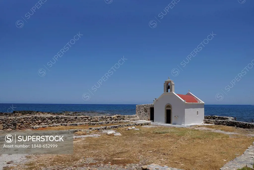 Small chapel, Malia, Crete, Greece, Europe, PublicGround
