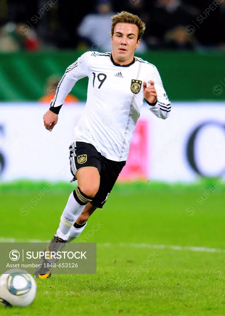 Mario Goetze, international football match, Germany - Italy 1:1, Signal Iduna Park, Dortmund, North Rhine-Westphalia, Germany, Europe