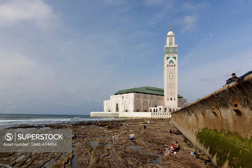 Hassan II Mosque, Casablanca, Grand Casablanca, Morocco, Maghreb, Africa