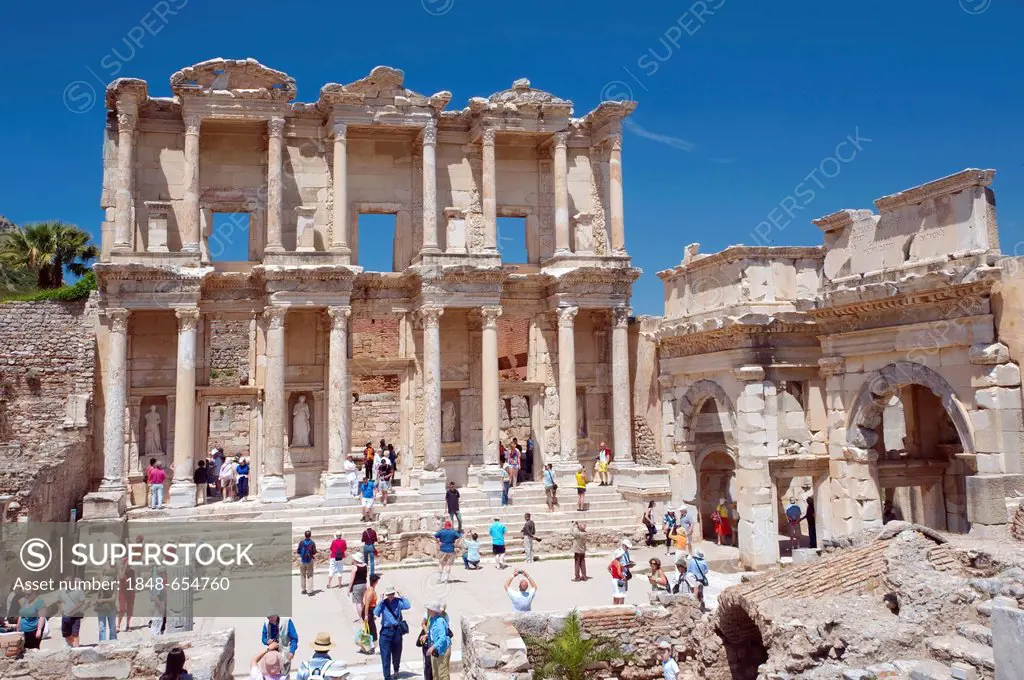Library of Celsus, antique city of Ephesus, Efes, Turkey, Western Asia