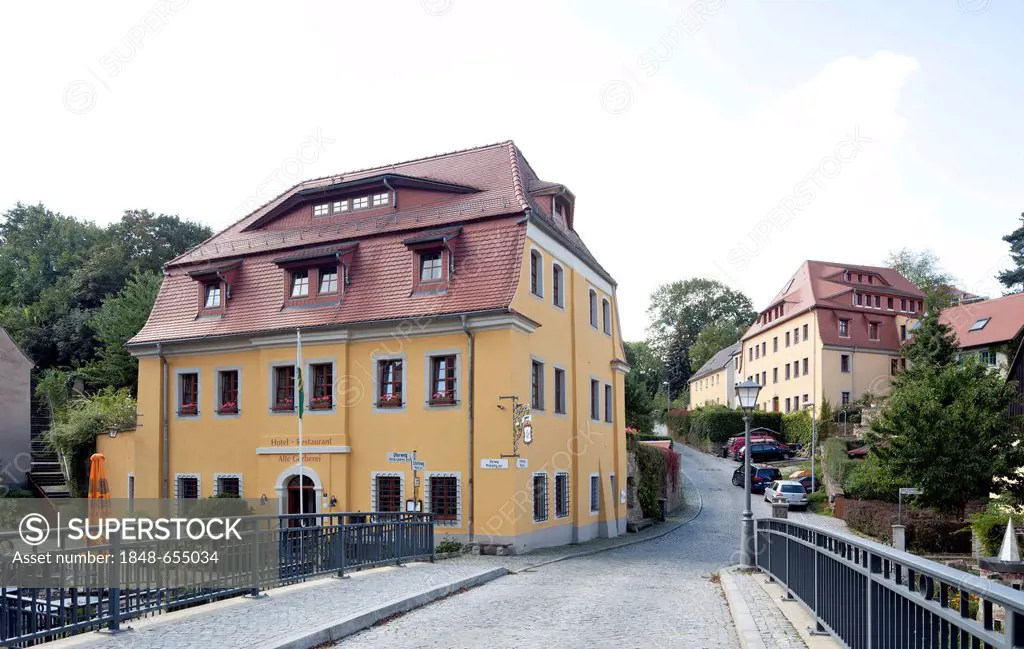 Old Tannery, Bautzen, Budysin, Lusatia, Upper Lusatia, Saxony, Germany, Europe, PublicGround