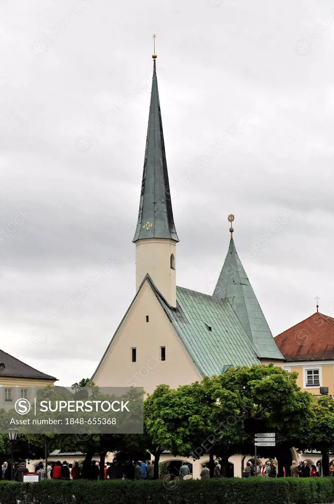 Gnadenkapelle chapel in Altoetting, Lower Bavaria, Bavaria, Germany, Europe