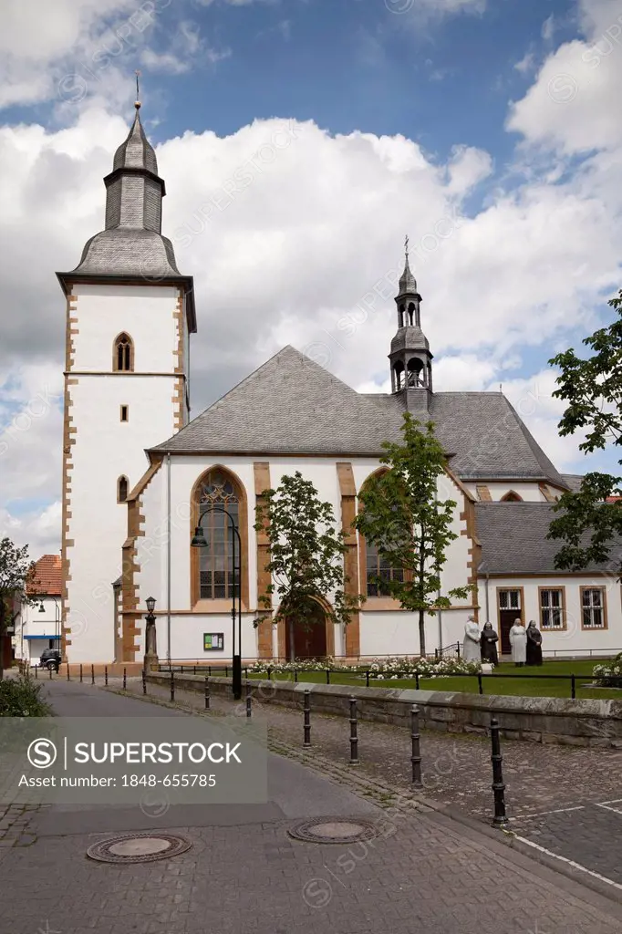 Marienkirche Church, Franciscan monastery, Wiedenbrueck, Rheda-Wiedenbrueck, Muensterland region, North Rhine-Westphalia, Germany, Europe, PublicGroun...