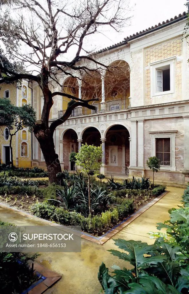 Summer house, Casa de Pilatos palace, Pilate's House, Seville, Andalusia, Spain, Europe
