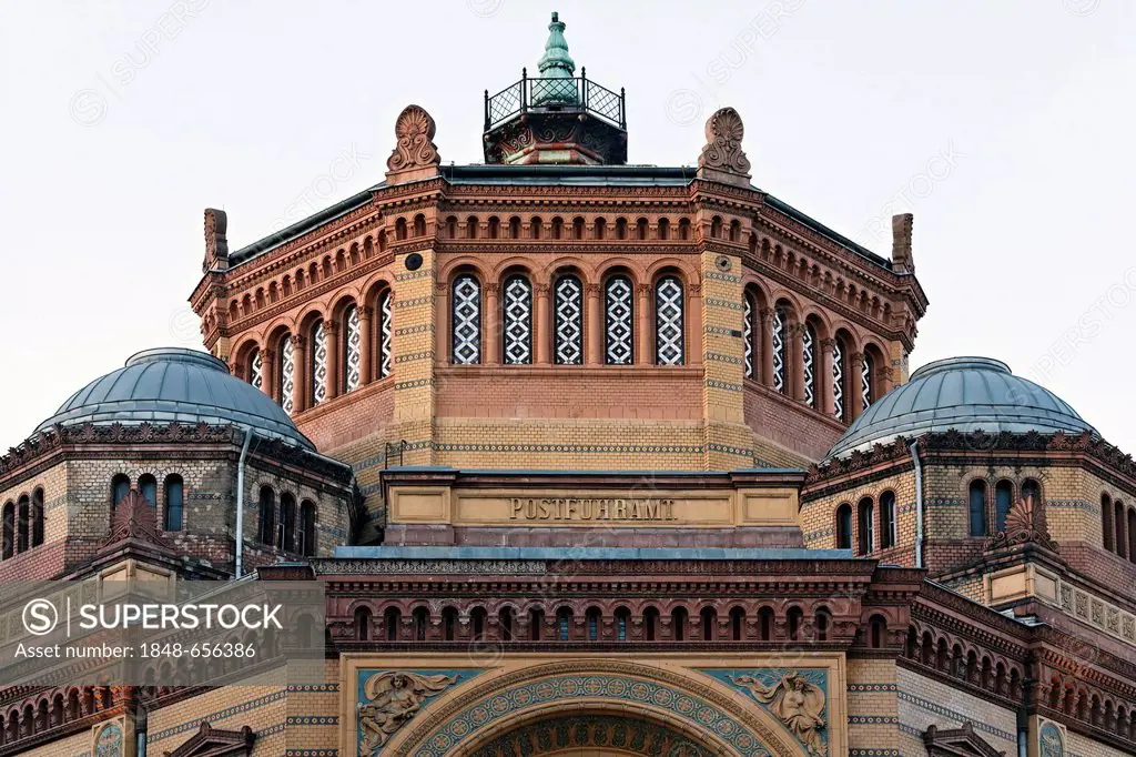 Postfuhramt, historic brick building, Oranienburger Strasse, Mitte district, Berlin, Germany, Europe