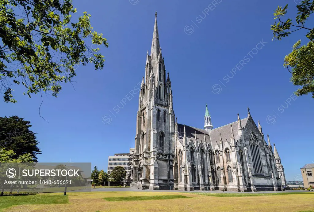 First Church of Otago, a Presbyterian church, Victorian-style cathedral, Dunedin, South Island, New Zealand, Oceania