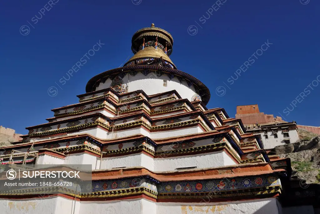 Kumbum, Paelkhor Monastery, Pelkhor Choede, Gyantse, Tibet, China, Asia
