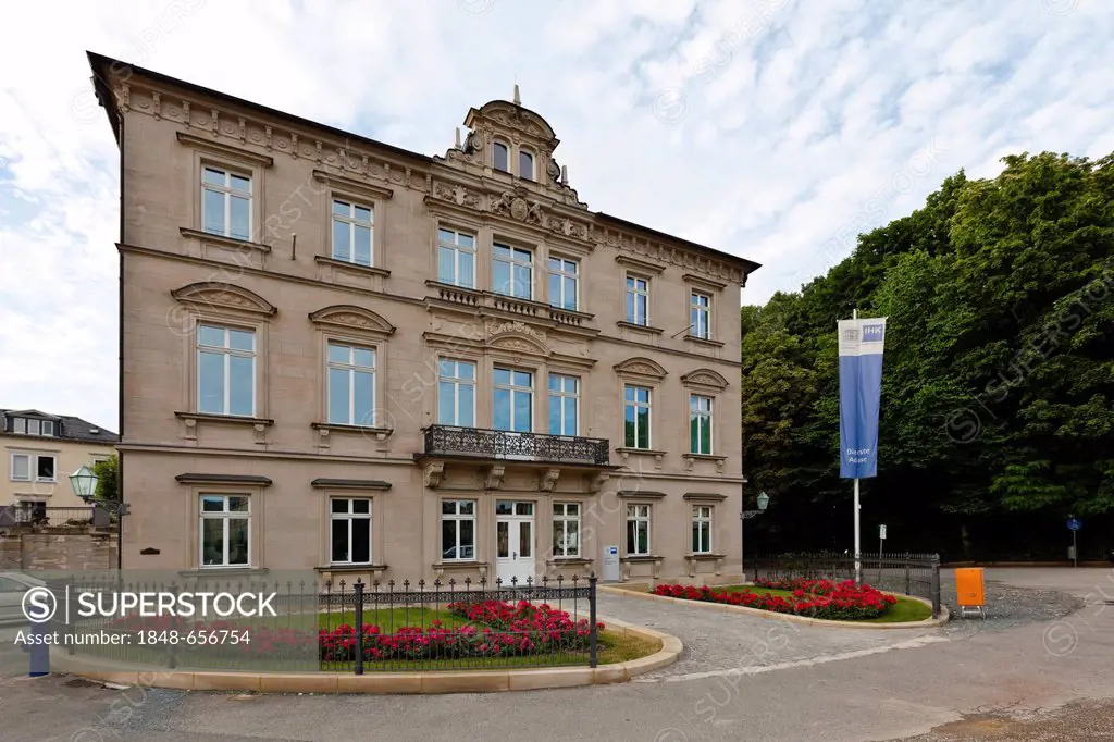 Edinburgh Palais, seat of the Chamber of Industry and Commerce, IHK, Coburg, Upper Franconia, Franconia, Bavaria, Germany, Europe