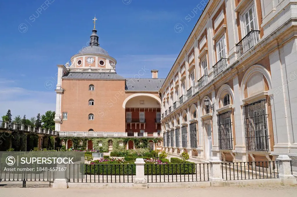 Palacio Real, Royal Palace, Royal Park, botanical gardens, Aranjuez, Spain, Europe