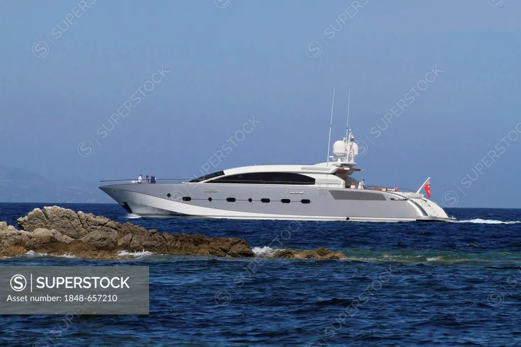 Shooting Star, a cruiser built by Danish Yachts, length: 38 meters, built in 2011, French Riviera, France, Europe