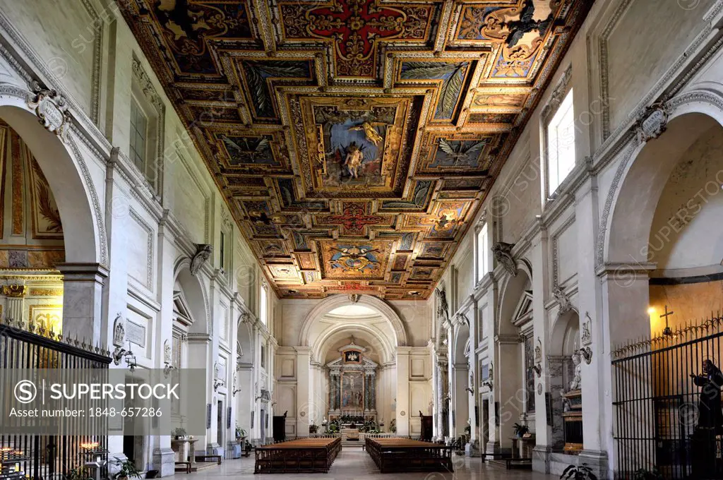 Basilica of San Sebastiano fuori le mura above the Catacombs of San Sebastiano, Via Appia Antica, Rome, Lazio, Italy, Europe