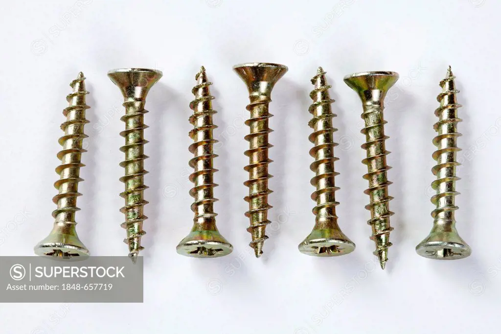 Wood screws, countersunk bolt, cross recess