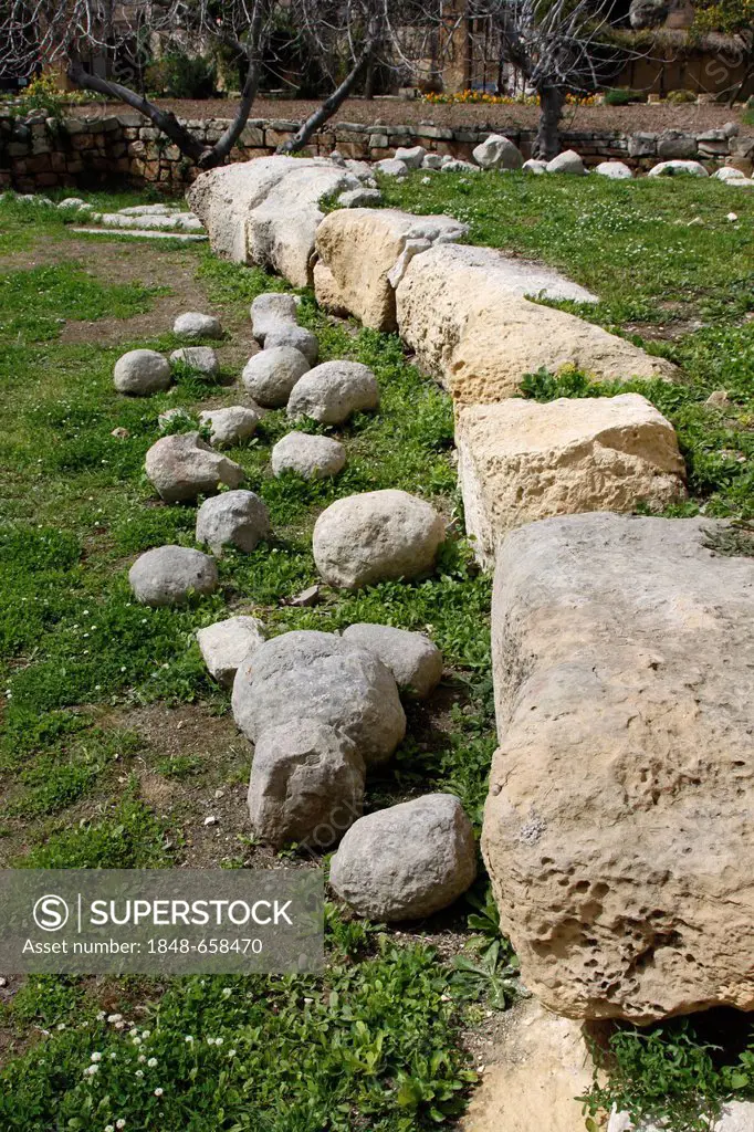 Neolithic, megalithic Tarxien Temple, Paola, Malta, Europe