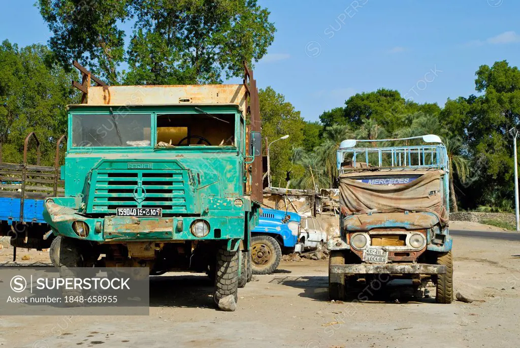 Old cars in Djibouti, East Africa, Africa