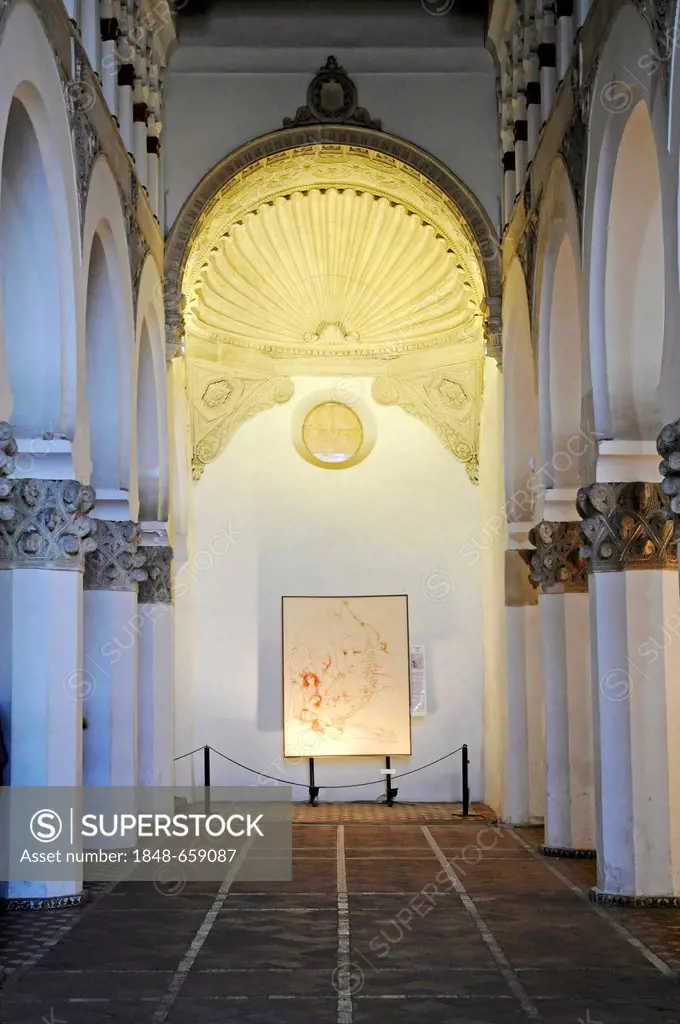 Church Santa Maria la Blanca, former synagogue, Toledo, Castile-La Mancha, Spain, Europe