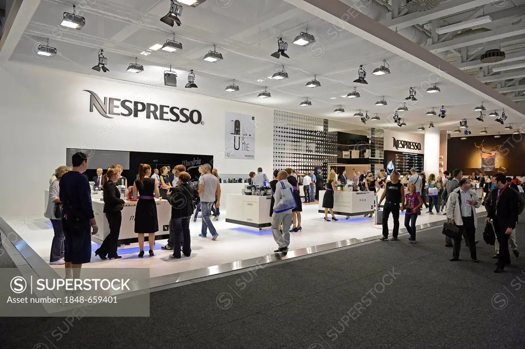 Booth of Nespresso at the Internationale Funkausstellung, IFA, 2012, Berlin, Germany, Europe