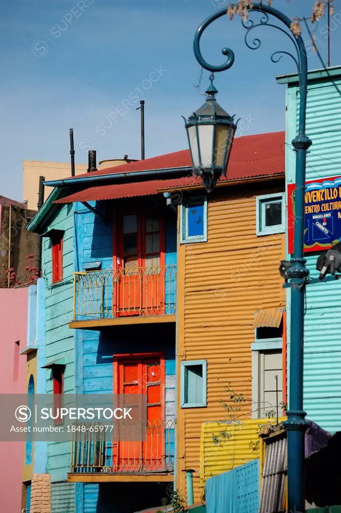 Coloured facade at Caminito, La Boca, Buenos Aires, Argentina