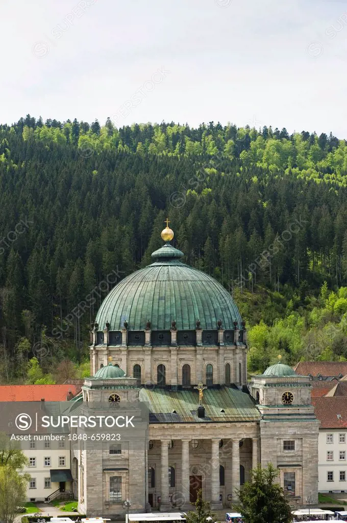 St. Blaise's Cathedral, St Blasien, Black Forest, Baden-Wuerttemberg, Germany, Europe