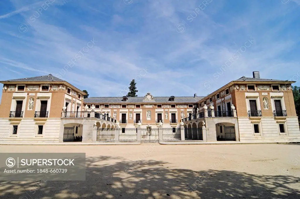 Casa del Labrador, neoclassical summer residence, Jardin del Principe, Royal Park, botanical gardens, Aranjuez, Spain, Europe