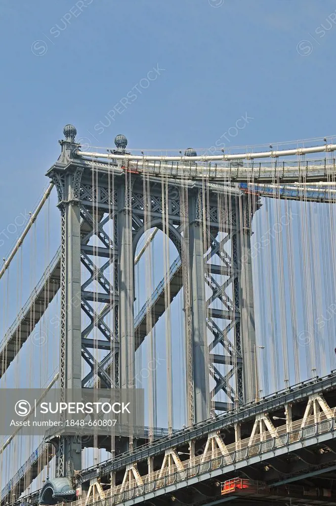 Manhattan Bridge, Manhattan, New York, USA, North America, PublicGround