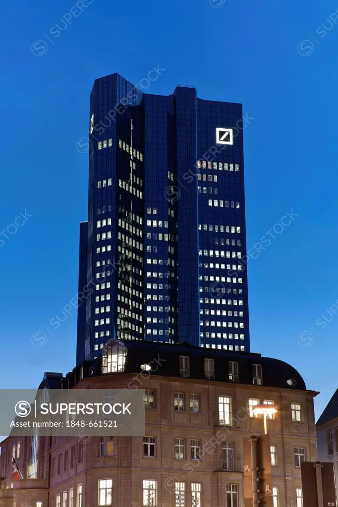 Deutsche Bank building, Frankfurt am Main, Hesse, Germany, Europe