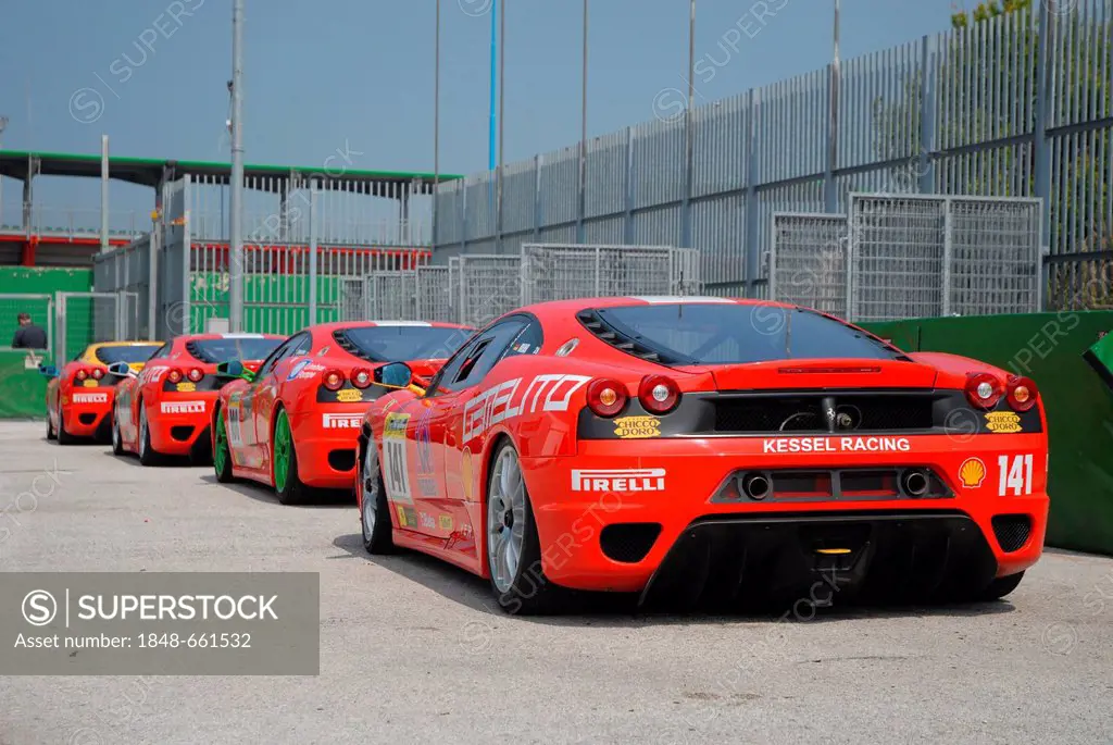Ferrari cars, Ferrari Challenge at the Misano World Circuit, Italy, Europe