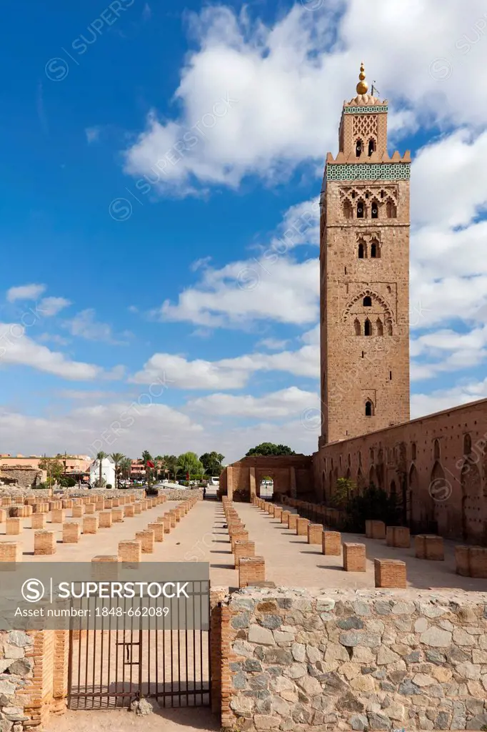 Koutoubia Mosque in Marrakech, Morocco, Africa