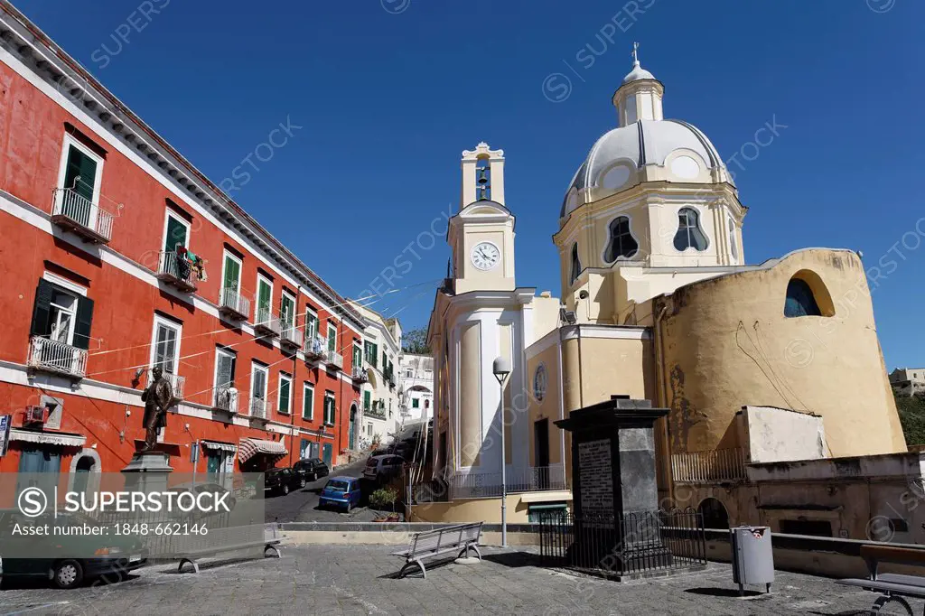 Santa Maria delle Grazie Church, Procida, Island of Procida, Gulf of Naples, Campania, Southern Italy, Italy, Europe