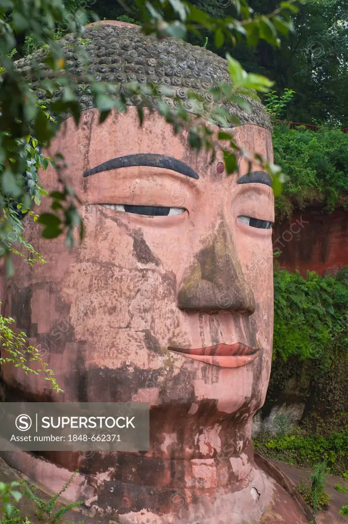 Largest Buddha in the world, Leshan, Sichuan, China, Asia