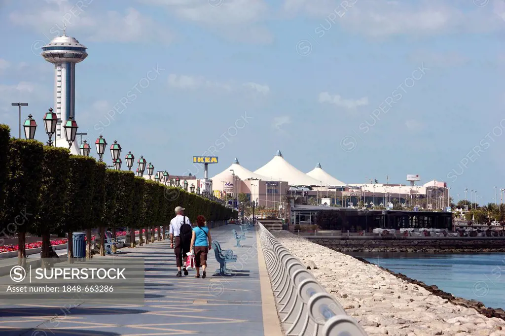 Corniche, Marina Mall, Abu Dhabi, United Arab Emirates, Middle East