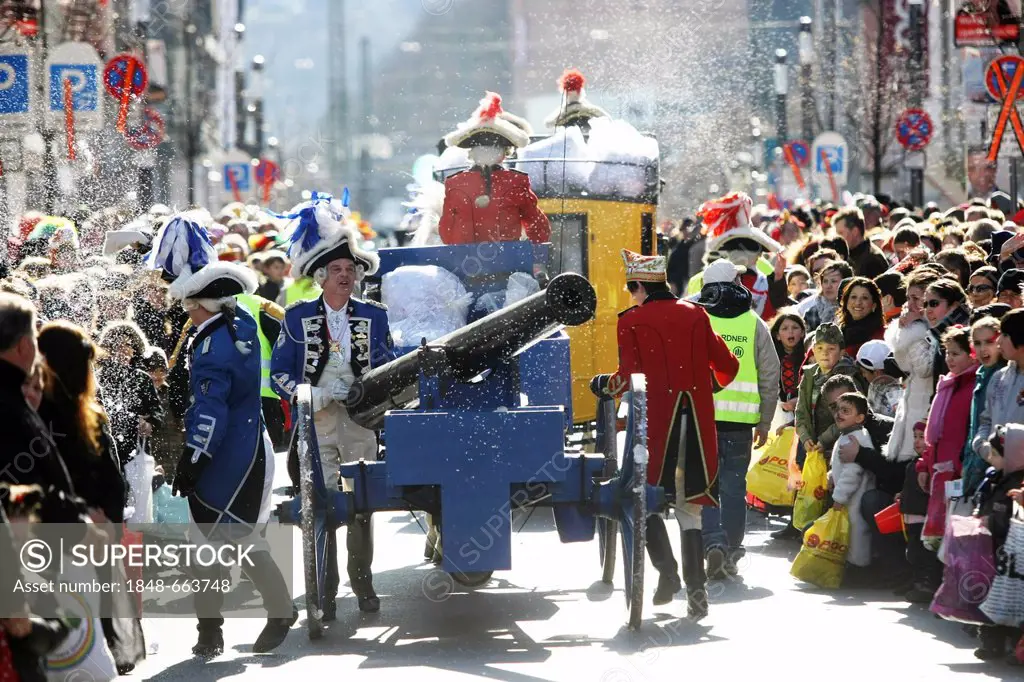 Rosenmontagszug, Carnival procession, Koblenz, Rhineland-Palatinate, Germany, Europe