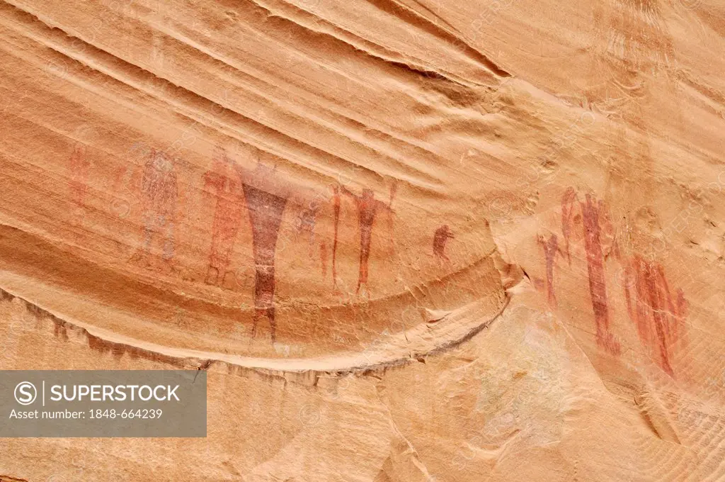 Native American, Indian rock art at Buckhorn Draw Petroglyphs, San Rafael Swell, Utah, USA, North America