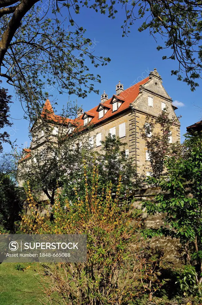 Welserschloss, Welser Castle, originally from 1610, Neunhof near Lauf an der Pegnitz, Middle Franconia, Bavaria, Germany, Europe