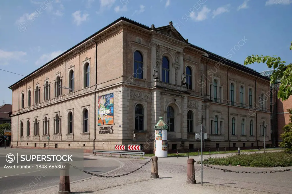 Staatliche Kunsthalle State Art Gallery, Karlsruhe, Baden-Wuerttemberg, Germany, Europe