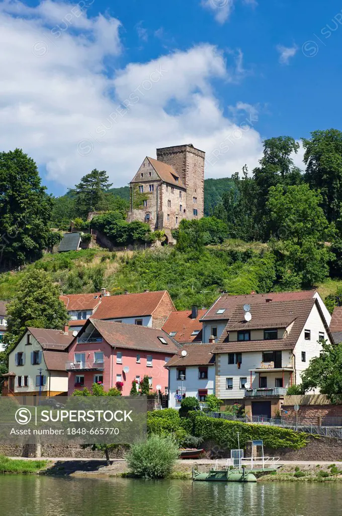 Vorderburg castle, Neckarsteinach, Hesse, Germany, Europe
