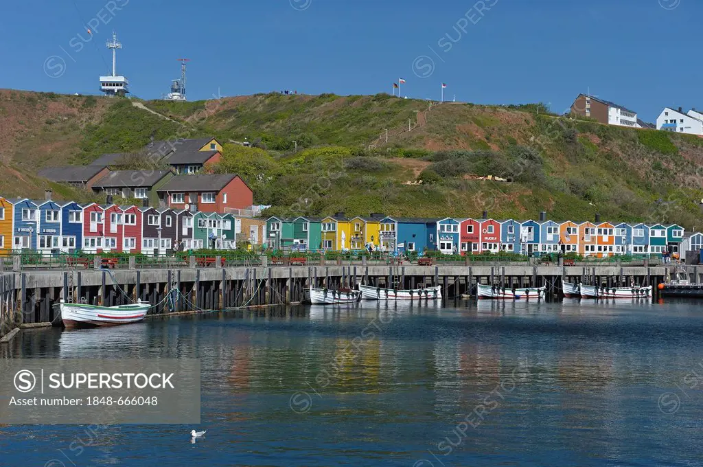 Port of Helgoland island, Schleswig-Holstein, Germany, Europe