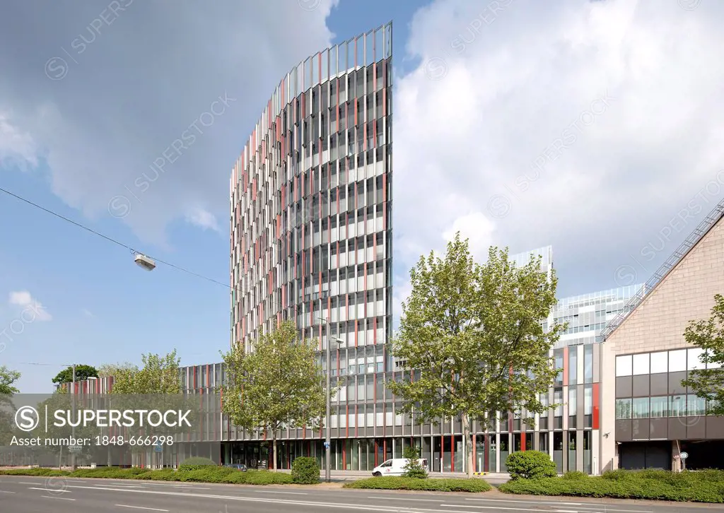 KfW Westarkade office building, Frankfurt am Main, Hesse, Germany, Europe, PublicGround
