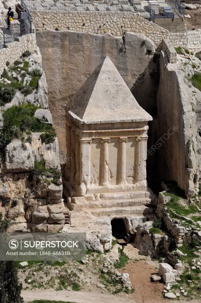 Tomb of Zechariah in the Kidron Valley, Jerusalem, Israel, Middle East