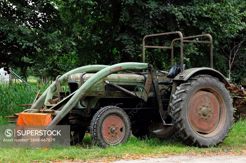 Old Fendt tractor from 1964, Othenstorf, Mecklenburg-Western Pomerania, Germany, Europe
