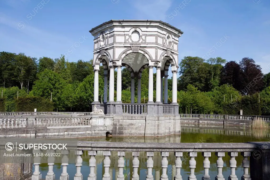 The Temple of Hercules, park of Enghien, Enghien, Hainaut province, Wallonia or Walloon Region, Belgium, Europe